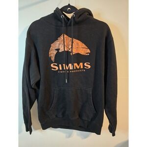 Simms Fishing Mens Hoodie Sweatshirt‎ Medium